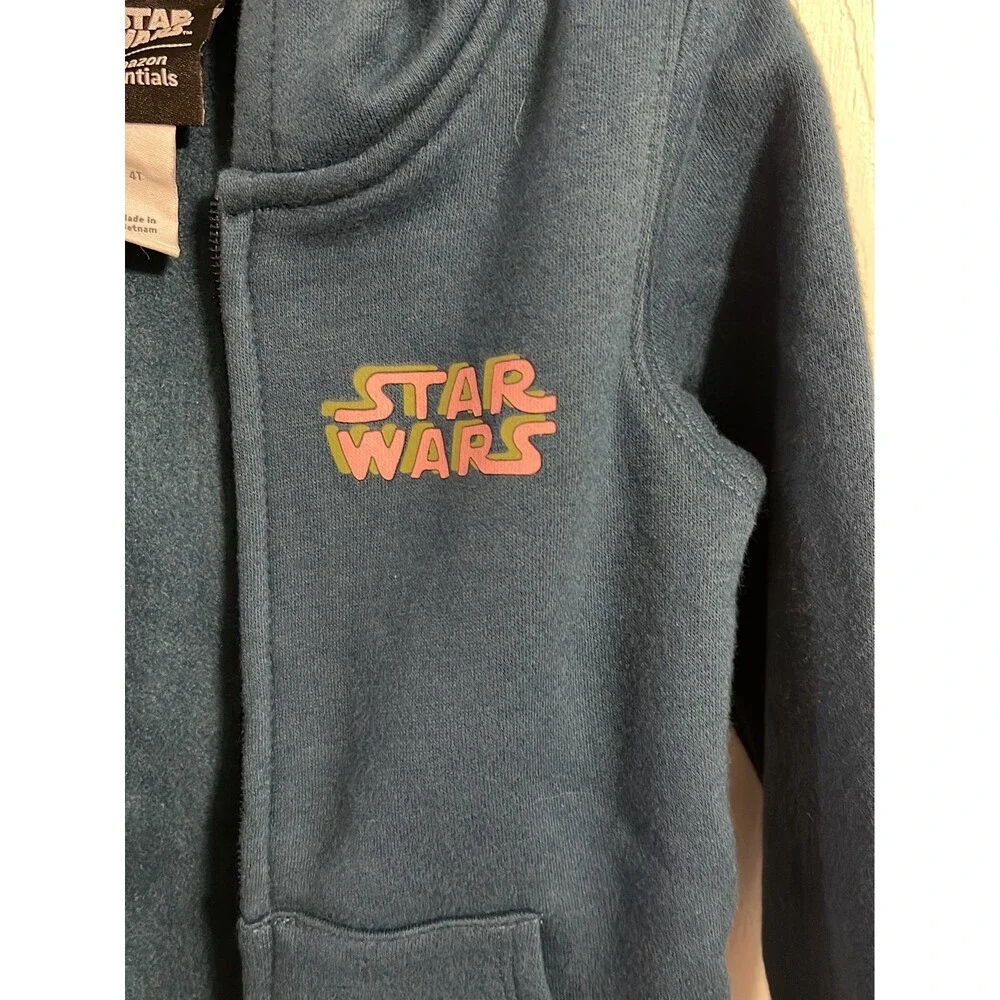 Star Wars Zip up Fleece Hoodie  Size 4T  New